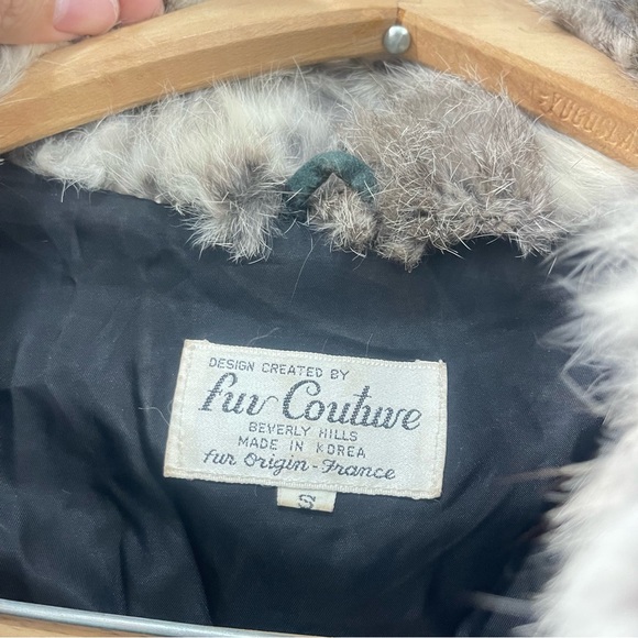 Vtg Fur Couture Beverly Hills Patchwork Fur Coat Luxury Boho Winter Statement Sm - Picture 3 of 13